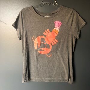 Old Navy Colorful Lobster Summery Tee XL